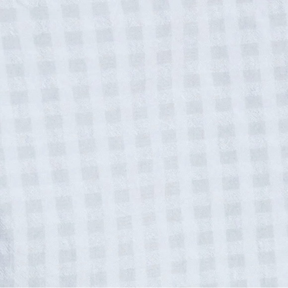 025 - TOPSHOP Light Blue Gingham
Sweetheart Neck Ruffle Puff Sleeve Crop Top 2 - Picture 8 of 12